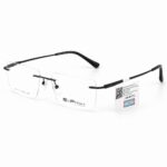 Exfash EF33286T Gọng Kính Khoan Không Viền Titanium