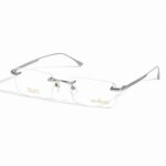 Jaecer J27121 Kính Không Gọng Titanium Mạ Vàng 18K