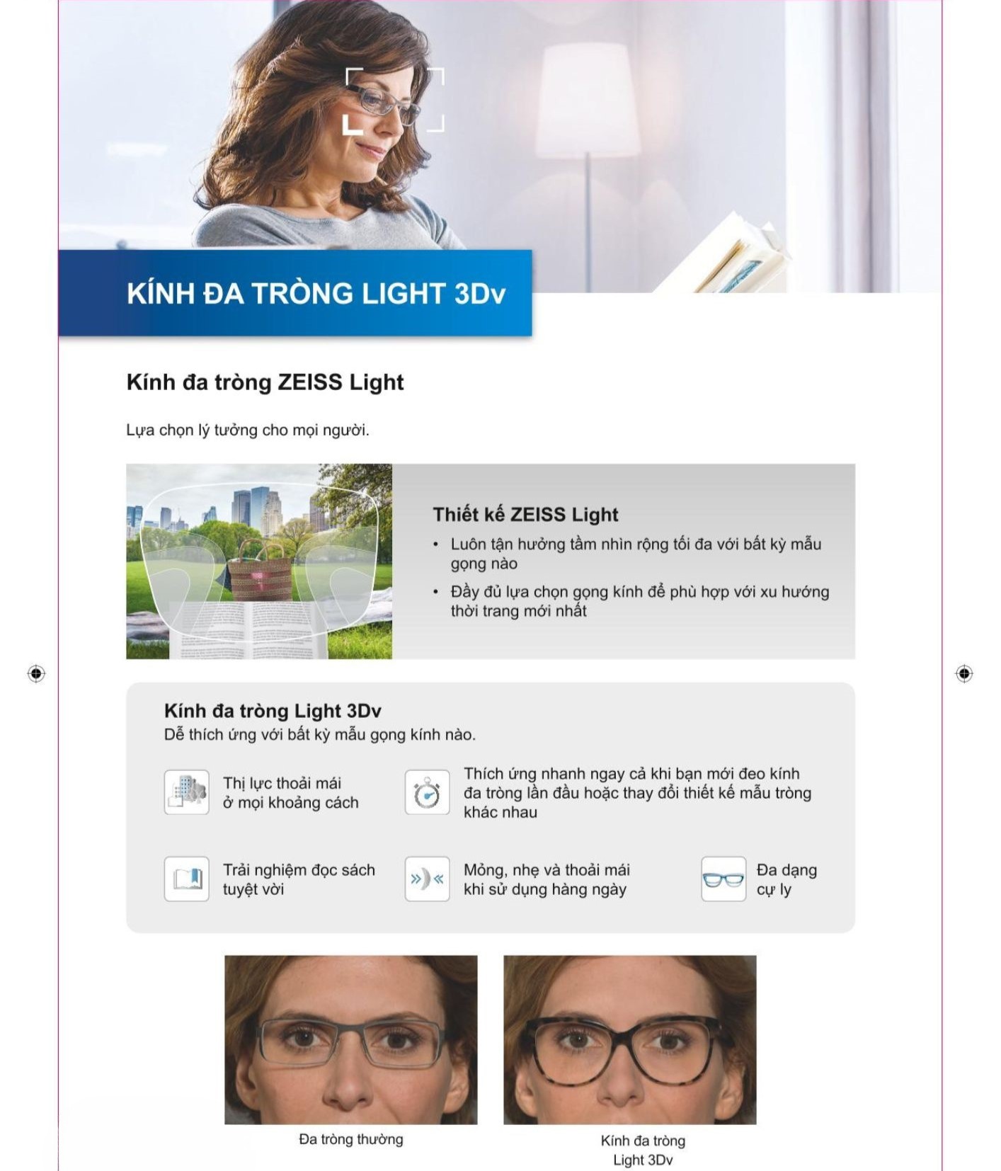 Tròng Kính Đa Tròng ZEISS Light 3Dv