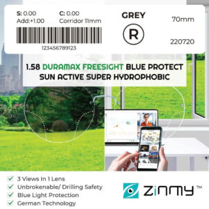 Tròng Kính Zinmy Freesight Blue 1.58