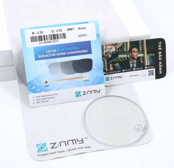 tròng kính Zinmy Blue Sun