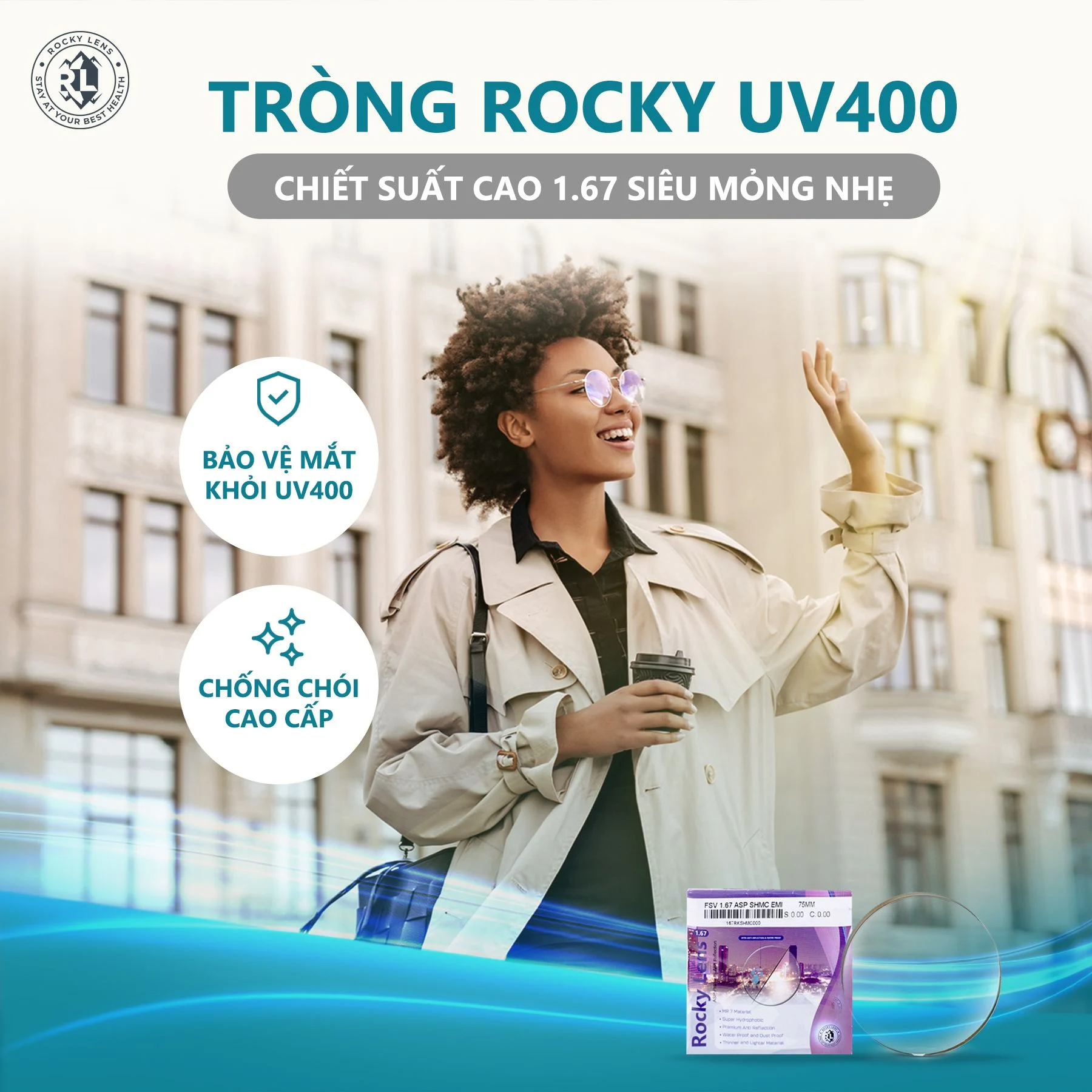 Rocky Lens 1.67 UV SHMC