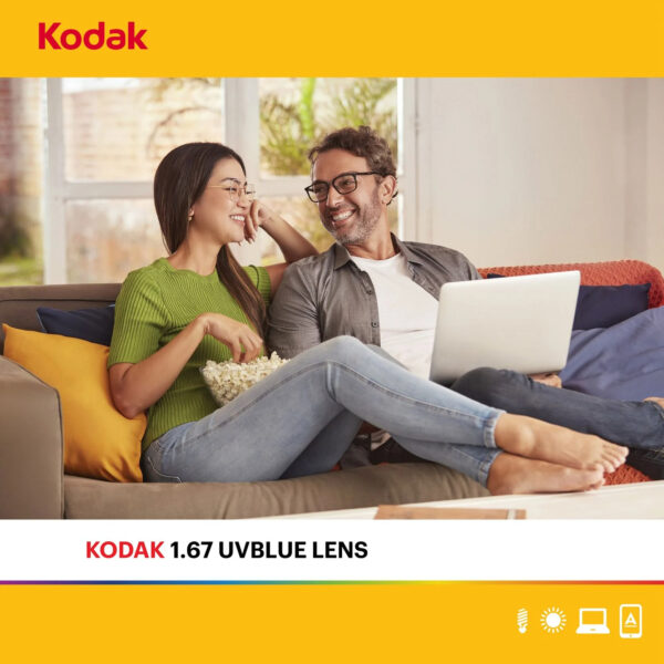 Tròng Kính Kodak UVBlue Lens 1.67