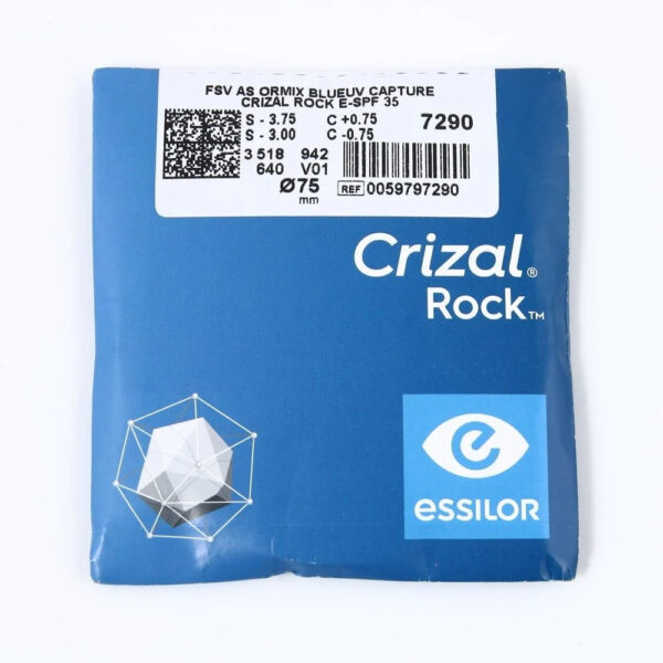 Essilor Crizal Rock Blue UV Capture