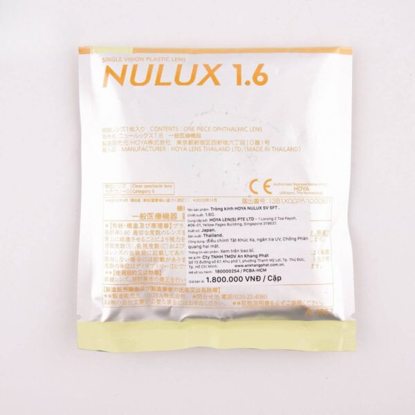 Tròng Kính Hoya Nulux 1.60