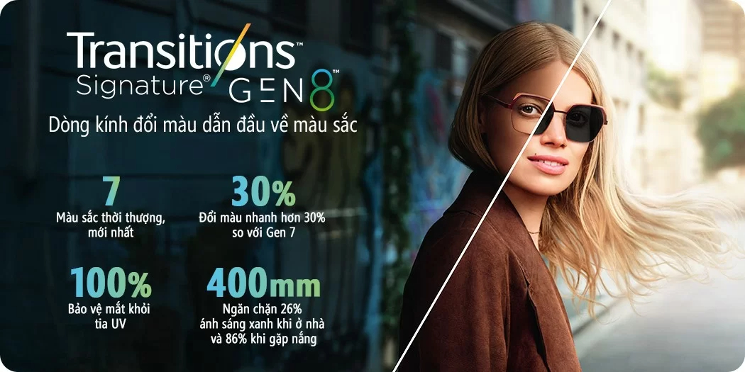 Essilor Transitions Gen 8