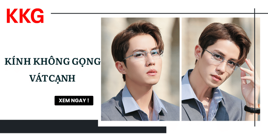 Kính Không Gọng Vát Cạnh