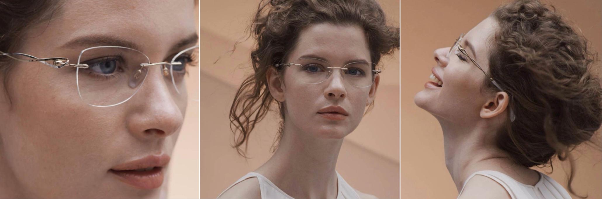 Kính không gọng phong cách