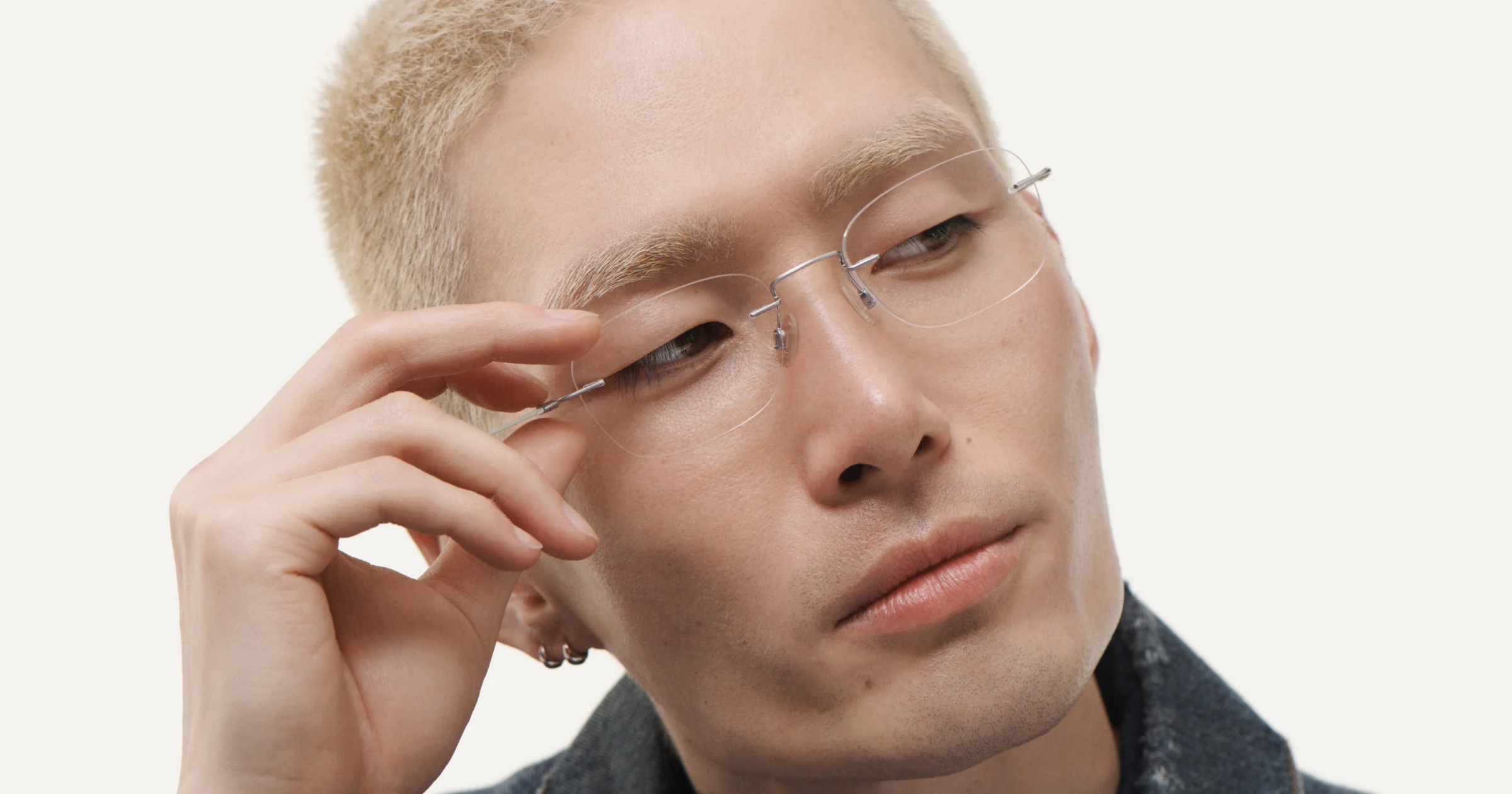 Kính không gọng phong cách 