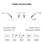 Kính Không Gọng Titanium Alloy Cadillac C5094GS