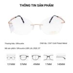 Silhouette Momentum Aurum L009LN Mạ Vàng 23KT Kính Không Gọng - Tem Chính Hãng 101 - Ảnh 2