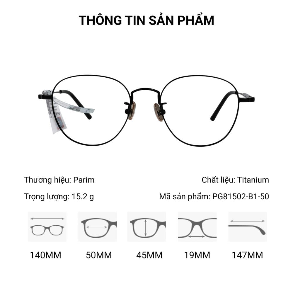 Gọng Kính Parim PG81502 Chính Hãng