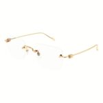 Kính Không Gọng Cartier CT0379O Đúc Vàng Nguyên Khối 18K