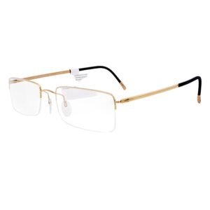 Silhouette L020 Gọng Kính Nửa Khung Mạ Vàng 23KT Gold Plated – Tem Chính Hãng 101