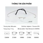 Kính Không Gọng Silhouette Titan Minimal Art 05599NI - Tem Chính Hãng 101 - Ảnh 3