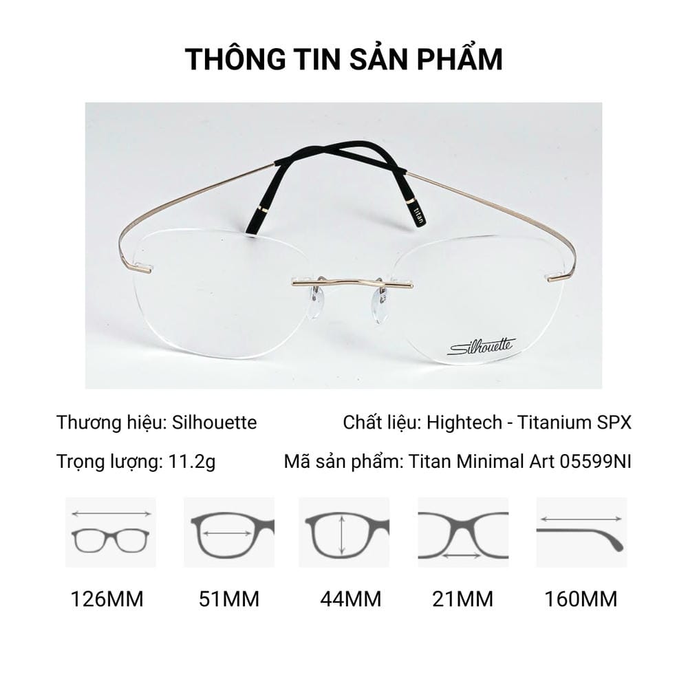 Kính Không Gọng Silhouette Titan Minimal Art 05599NJ - Tem Chính Hãng 101