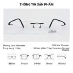 Silhouette Titan Dynamics Contour 5540DR Kính Không Gọng – Tem Chính Hãng 101 - Ảnh 3