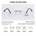 Silhouette The Wave 5567CK Kính Không Gọng – Tem Chính Hãng 101 - Ảnh 3