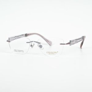 Crystal C-33603 - Kính Không Gọng Mắt Mèo Titanium