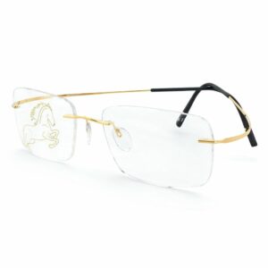 Silhouette Titan Minimal Art d’Or L027 Kính Không Gọng Mạ Vàng 23K – BST Atelier Next Phiên Bản Đặc Biệt 2026