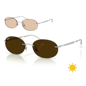 Sunglasses RayBan 0RB3767 Kính Mát Oval Không Viền – Tem Chính Hãng Luxottica