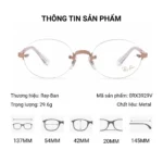 Kính Không Gọng Oval Ray-Ban A$AP Rocky Collection 0RX3929V – Tem Chính Hãng Luxottica