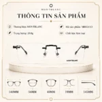 MontBlanc MB0241O Kính Không Gọng Chính Hãng